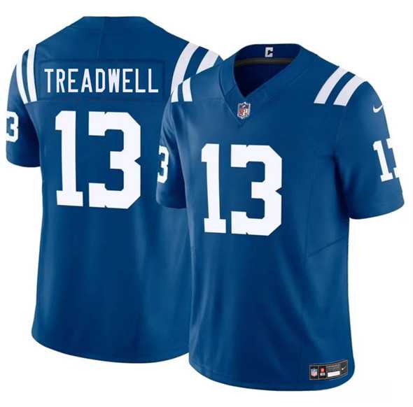 Men & Women & Youth Indianapolis Colts #13 Laquon Treadwell Blue 2025 F.U.S.E. Vapor Limited Stitched Jersey->indianapolis colts->NFL Jersey